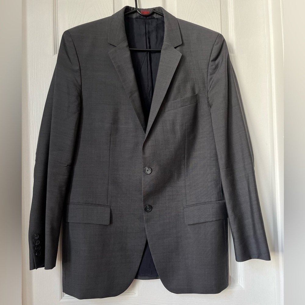 Hugo Boss Gray Wool Blazer Sport Coat 38R